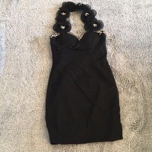 Junior girl’s black party dress